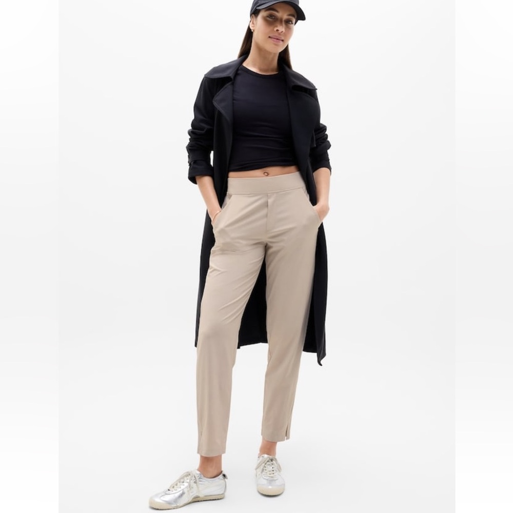 Athleta Brooklyn Ankle Pant, Abalone gray, size 0